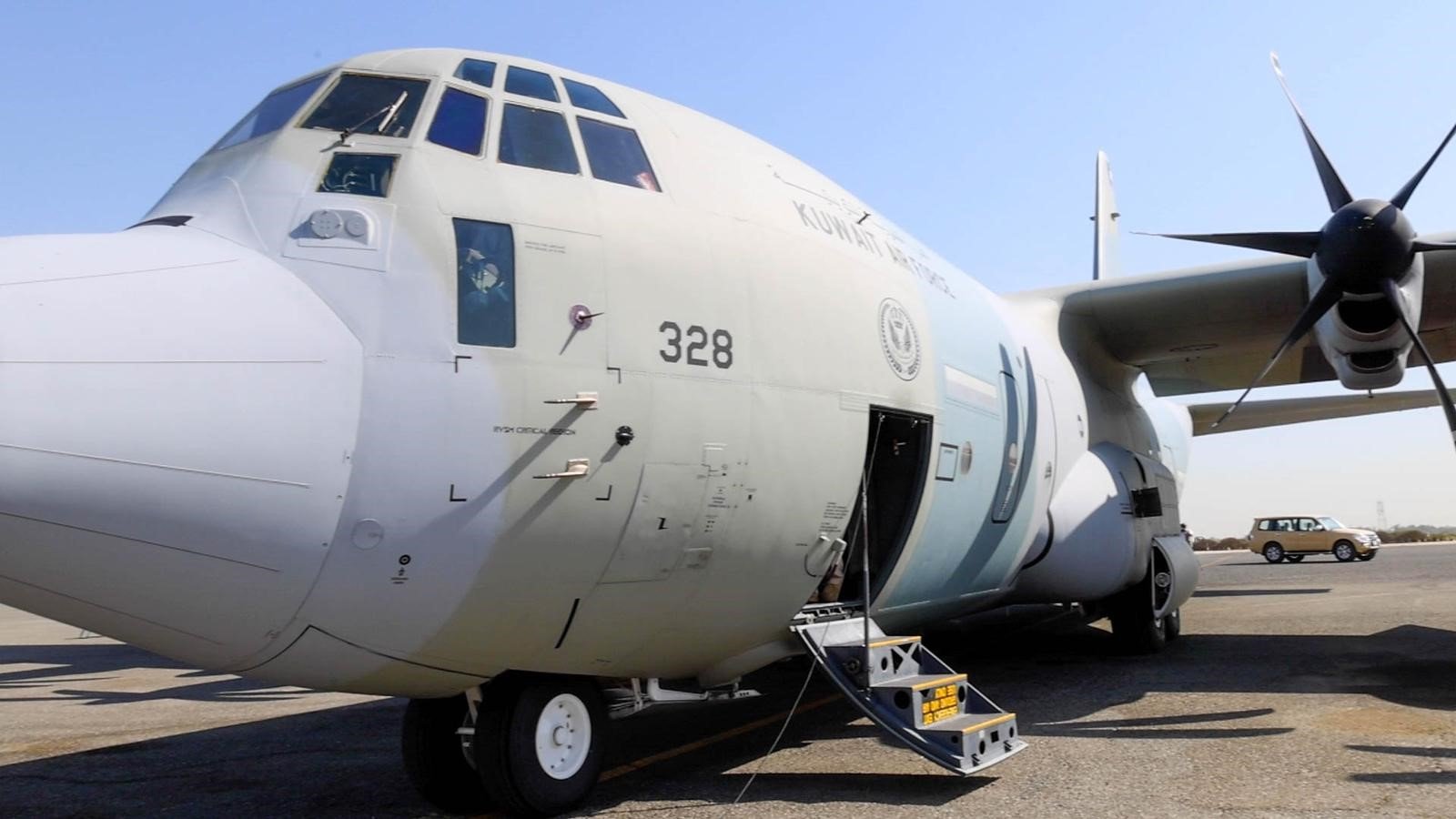 An eighth relief plane from the Kuwaiti air bridge to Libya An eighth relief plane from the Kuwaiti air bridge to Libya