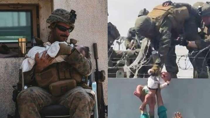 بالفيديو.. رضيع أفغاني هز العالم بصورته من مطار كابل بالفيديو.. رضيع أفغاني هز العالم بصورته من مطار كابل