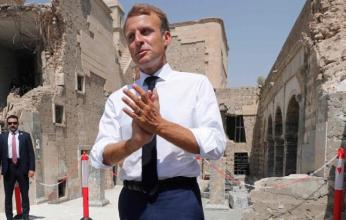 ماكرون يزور معالم الموصل المدمّرة بالعراق