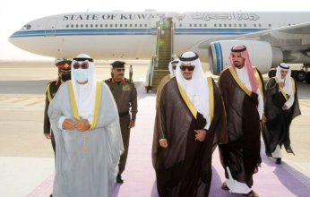 وصول ولي عهد الكويت الرياض لحضور قمة مبادرة الشرق الأوسط الأخضر