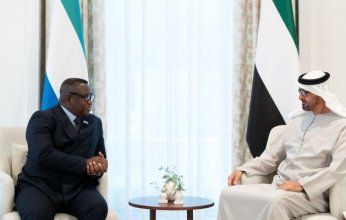 ولي عهد أبوظبي يلتقي رئيس سيراليون