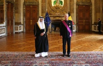 الملك فيليب يتسلم أوراق اعتماد سفير دولة قطر لدى بلجيكا