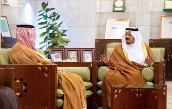 أمير منطقة الرياض بالنيابة يلتقي رئيس جامعة المجمعة
