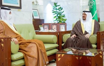 أمير الرياض بالنيابة يلتقي سفير قطر لدى السعودية