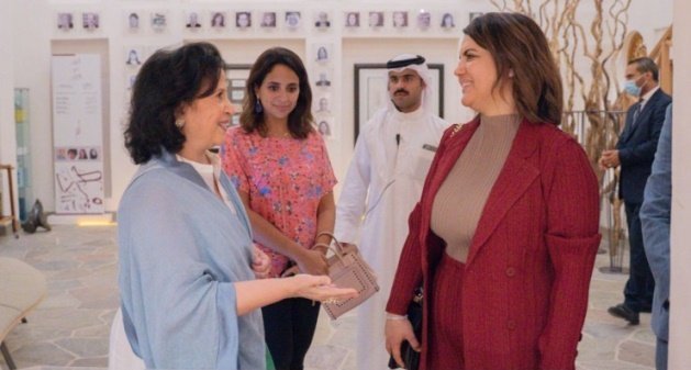 وزيرة خارجية ليبيا تشيد ما لمسته من الحس الفني البحريني وزيرة خارجية ليبيا تشيد ما لمسته من الحس الفني البحريني