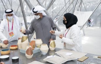 ولي عهد أبوظبي يتفقد جناح البحرين في إكسبو 2020 دبي