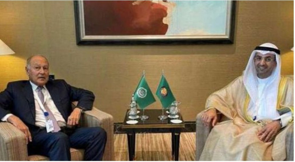أبو الغيط يلتقي أمين عام مجلس التعاون الخليجي على هامش حوار المنامة أبو الغيط يلتقي أمين عام مجلس التعاون الخليجي على هامش حوار المنامة