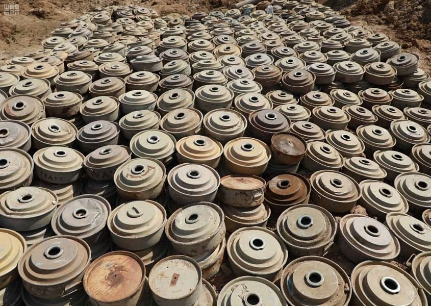 مشروع مركز الملك سلمان للإغاثة "مسام" ينتزع أكثر من 1300 لغم في اليمن خلال أسبوع