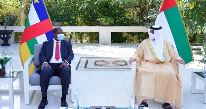 حاكم رأس الخيمة يلتقي رئيس جمهورية أفريقيا الوسطى حاكم رأس الخيمة يلتقي رئيس جمهورية أفريقيا الوسطى