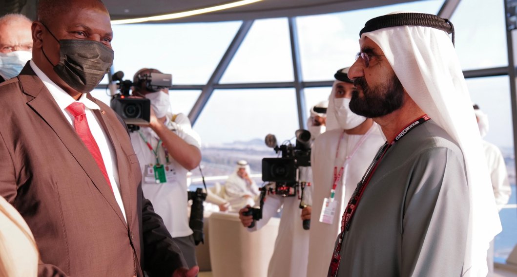 حاكم دبي يلتقي رئيس جمهورية أفريقيا الوسطى حاكم دبي يلتقي رئيس جمهورية أفريقيا الوسطى