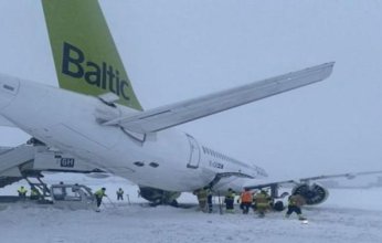 تفاصيل أنزلاق طائرة قادمة من ستوكهولم الى ريجا على متنها وزير خارجية لاتفيا