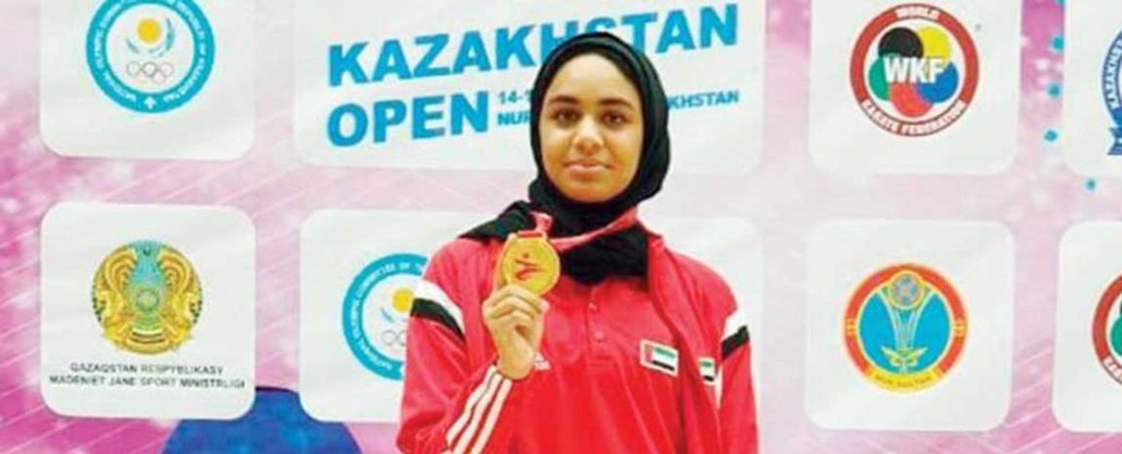 الإماراتية سارة العامري تحصد ذهبية الكاراتيه بآسيا الإماراتية سارة العامري تحصد ذهبية الكاراتيه بآسيا