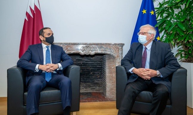 وزير خارجية قطر يلتقي الممثل السامي للاتحاد الأوروبي للشؤون الخارجية وزير خارجية قطر يلتقي الممثل السامي للاتحاد الأوروبي للشؤون الخارجية