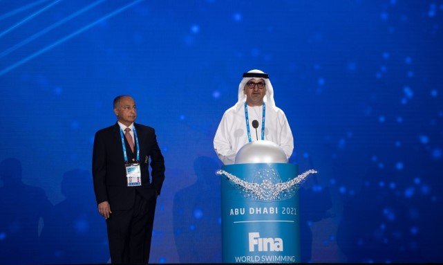 افتتاح بطولة العالم للسباحة بأبوظبي افتتاح بطولة العالم للسباحة بأبوظبي