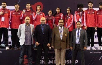 الإمارات تحرز ميداليتين فضيتين في بطولة آسيا للرجال والشباب والناشئين للكاراتيه