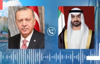ولي عهد أبوظبي يتلقى اتصالا هاتفيا من رئيس تركيا
