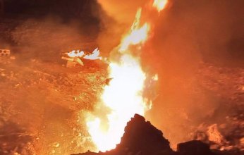 إخماد حريق خط أنابيب نفط شمال لبنان
