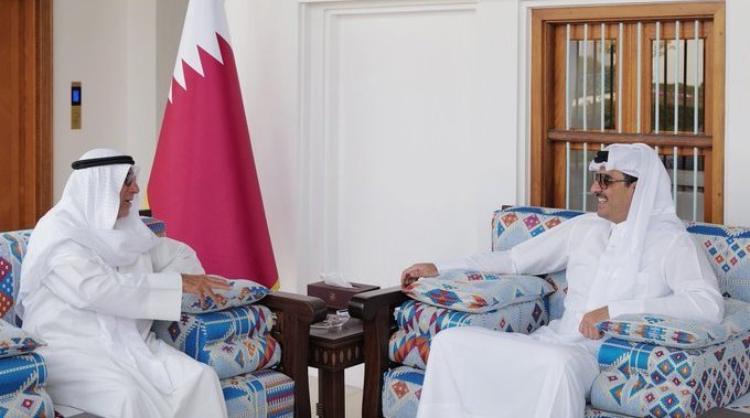 أمير قطر يستقبل الشيخ الدكتور محمد صباح السالم الصباح أمير قطر يستقبل الشيخ الدكتور محمد صباح السالم الصباح