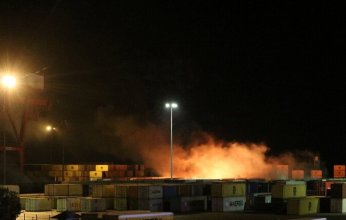 قصف صاروخي إسرائيلي على محيط مرفأ اللاذقية غرب سوريا