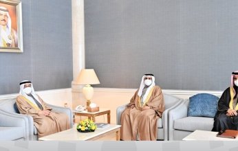 نائب رئيس مجلس الوزراء البحريني يستقبل رئيس البرلمان العربي
