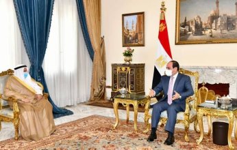 «بمناسبة انتهاء فترة عمله بالقاهرة».. الرئيس السيسي يستقبل «صالح الذويخ» سفير الكويت