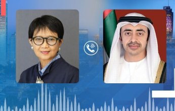 وزير خارجية الإمارات يتلقى اتصالا هاتفيا من نظيرته الإندونسية