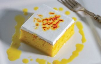 كيكة الزعفران الصحية