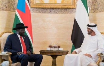 بن زايد يلتقي رئيس دولة جنوب السودان في أبوظبي