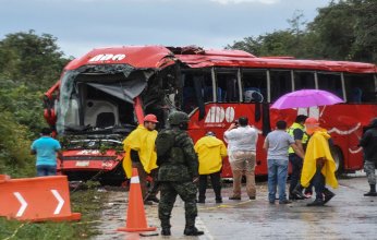 مصرع 8 أشخاص في حادث انقلاب حافلة بالمكسيك