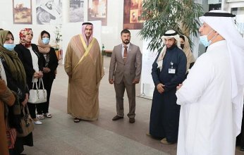 وفد من العراق يزور مكتبة الملك فهد الوطنية