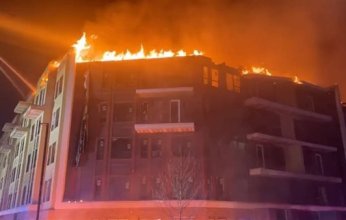 حريق ضخم يلتهم شقق سكنية بأوكلاهوما الأميركية