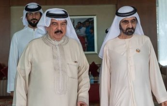 محمد بن راشد يلتقي ملك البحرين