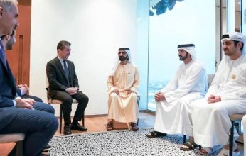 حاكم دبي يلتقي رئيس حكومة إقليم كردستان العراق