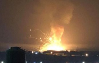 انفجار قوي يهز محيط مطار خيرسون فى أوكرانيا
