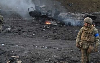 قصف روسي على مطار دنيبرو في أوكرانيا