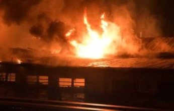 حريق ضخم فى منشأة تخزين نفط فى مدينة روسية