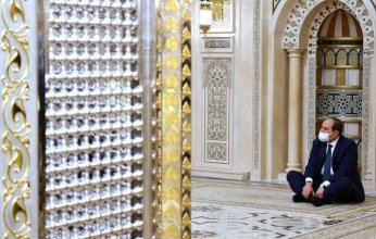 الرئيس السيسي من الحسين بعد افتتاح المسجد بعد أعمال التجديد الشاملة