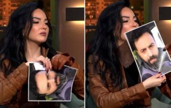 الفنانة صفاء سلطان تمزق صورة تيم حسن على الهواء.. تعرف السبب