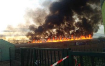 حريق ضخم فى كنيسة القديس سيرافان ساروف