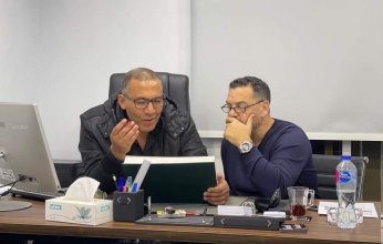 ممثل فلسطيني يقوم بدور"معاوية بن أبي سفيان" في عمل درامي