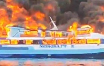 مصرع 7 أشخاص وإصابة آخرين في حريق ضخم اندلع بعبّارة ركاب فلبينية