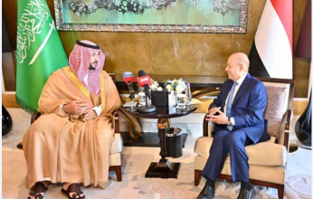 الرئيس العليمي يستقبل نائب وزير الدفاع السعودي