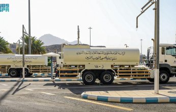 بالصور.. رئاسة شؤون الحرمين تنقل 40 ألف طن من ماء زمزم إلى خزانات المسجد النبوي
