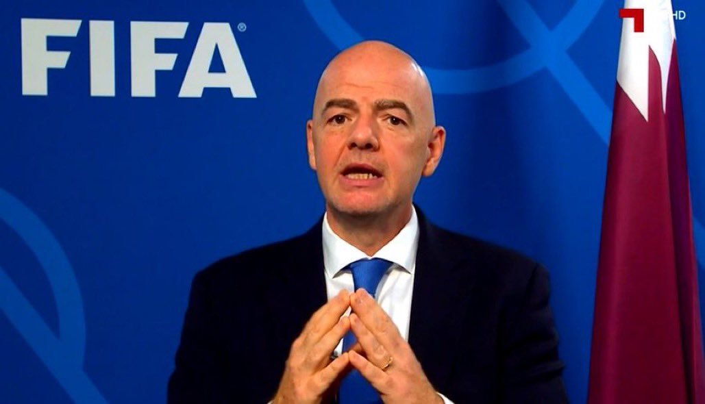 انفانتينو يهنئ المنتخبات المشاركة في كأس العالم بقطر 2022 انفانتينو يهنئ المنتخبات المشاركة في كأس العالم بقطر 2022