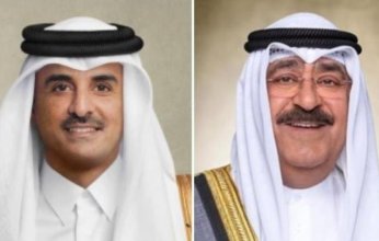 أمير قطر يجري اتصالًا هاتفيًا بولي العهد الكويتي للإطمئنان على صحته