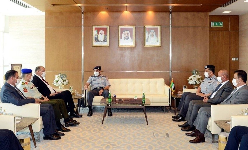 المزروعي يلتقي قائد شرطة البادية الملكية الأردنية المزروعي يلتقي قائد شرطة البادية الملكية الأردنية