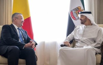 رئيس دولة الإمارات يستقبل رئيس وزراء رومانيا
