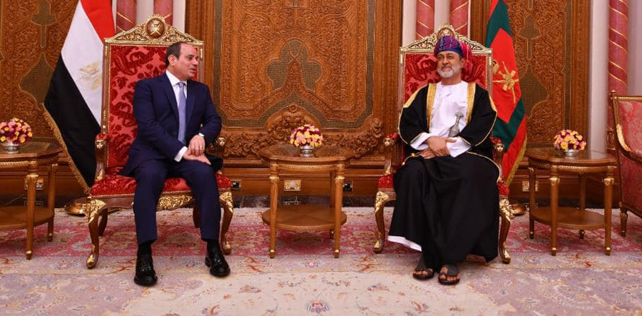 الرئيس المصري وسلطان عمان يبحثان تطورات الأوضاع في المنطقة الرئيس المصري وسلطان عمان يبحثان تطورات الأوضاع في المنطقة