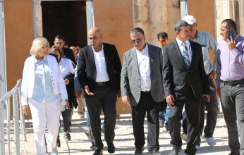 وزيرة الثقافة الاردنية تتفقد تجهيزات البنى التحتية لمهرجان جرش 36