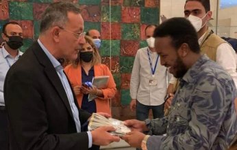 نجل الرئيس الصومالي يزور المتحف القومي للحضارة المصرية بالفسطاط